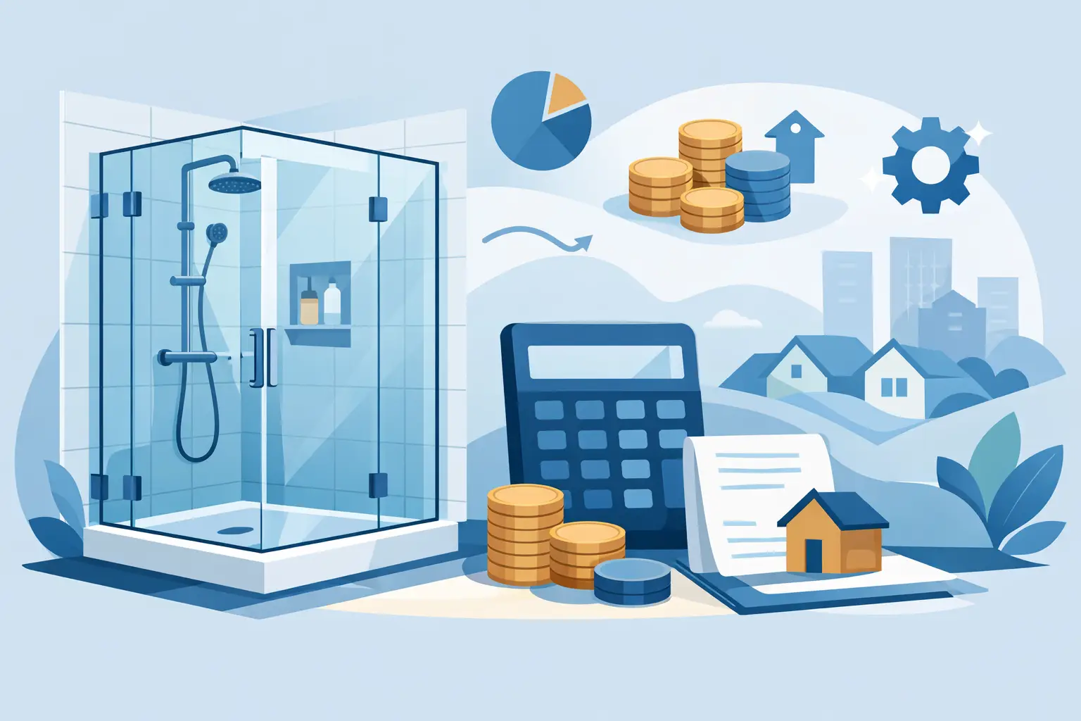 Cost of Custom Glass Shower Enclosure